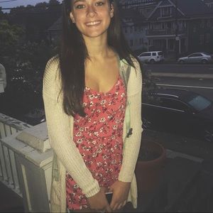 H&M Red floral Romper